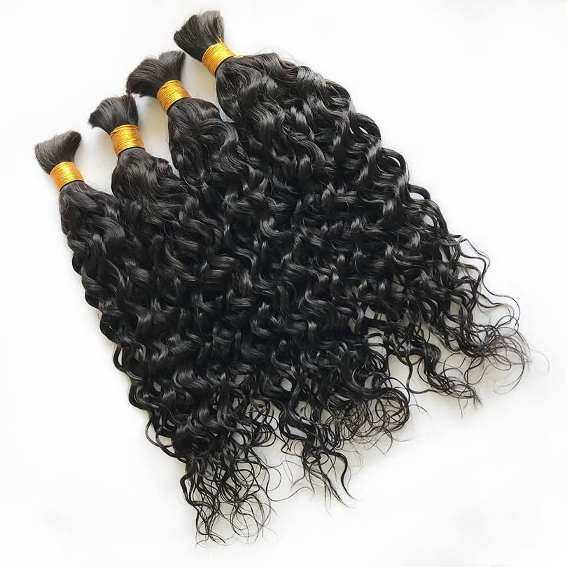 Wholesale Human Hair Bulk No Weft Cuticle Aligned Double Drawn Long Bulk Human Hair for V Light Hair Extension